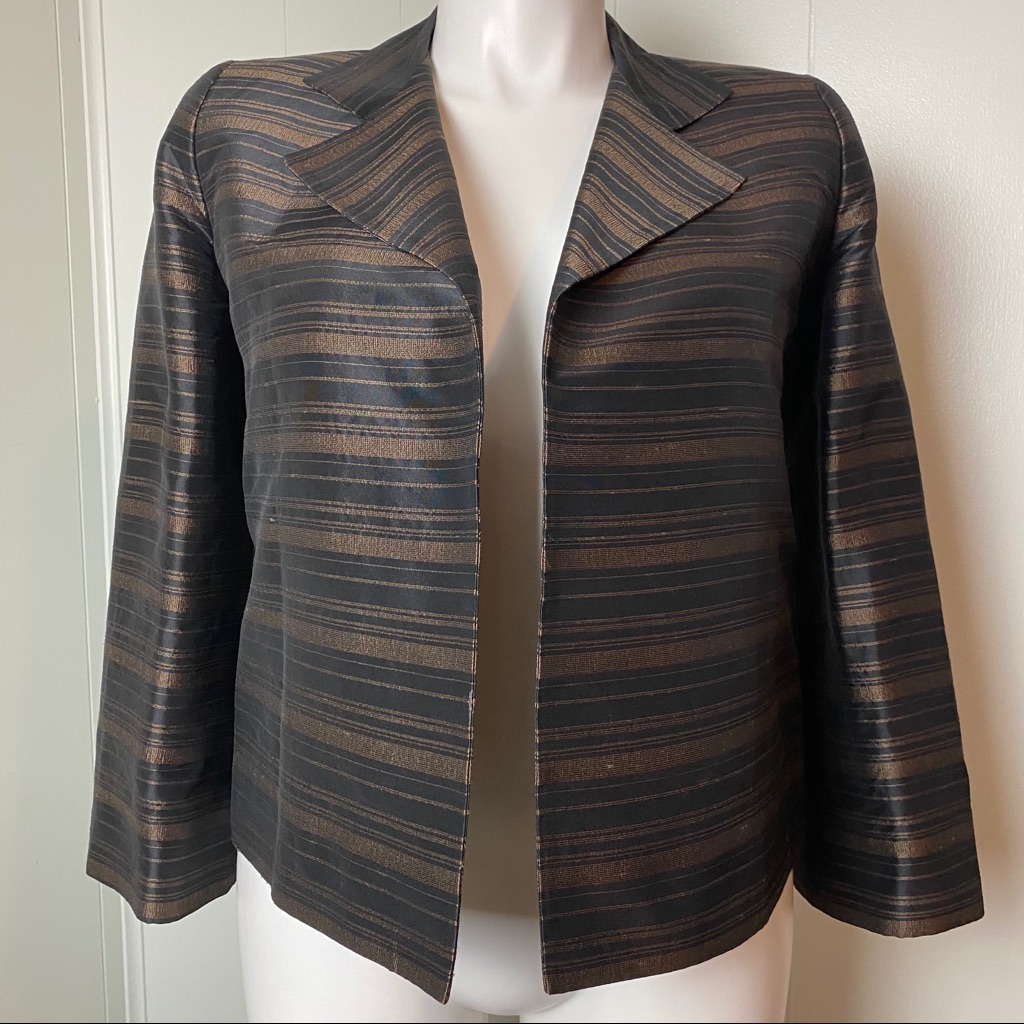 Linda Allard Ellen Tracy Silk Blazer